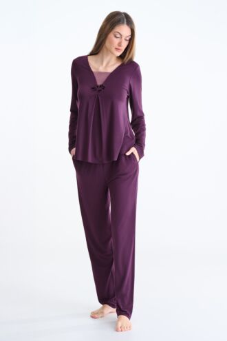 Pidžama sa majicom i pantalonama »Velvet Luxe«